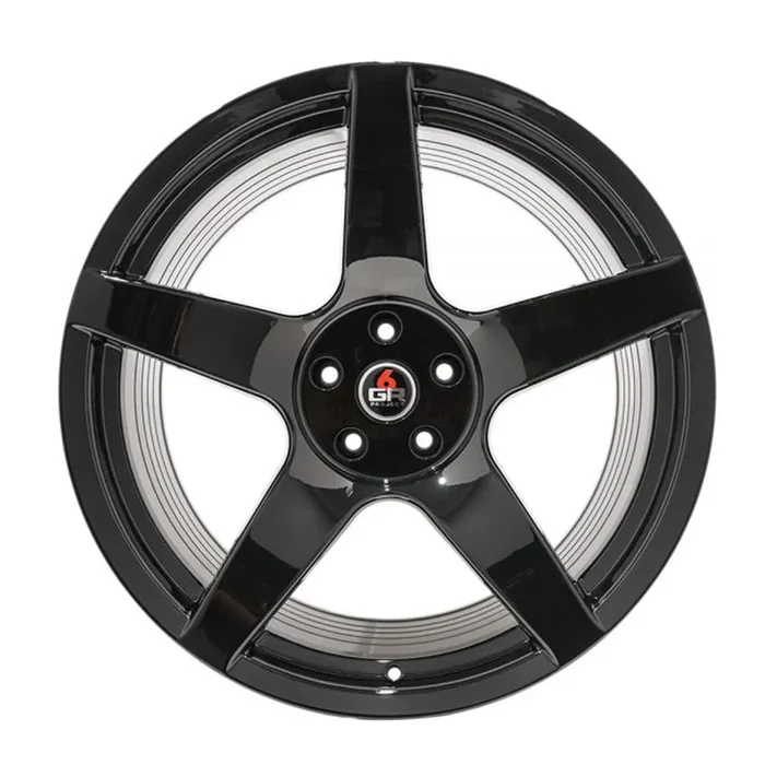 FIVE Spoke Gloss Black 19×10 & 19×11 (Staggered) Wheel Set for Mustang 2005-23 & 2024+ | Project 6GR