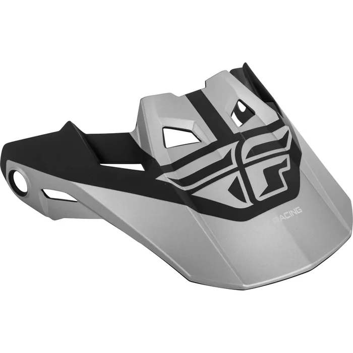 Fly Racing Formula Visor Matte Black/Silver Medium 73-47202M