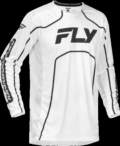 FLY RACING RAYCE BICYCLE JERSEY WHITE/BLACK XL