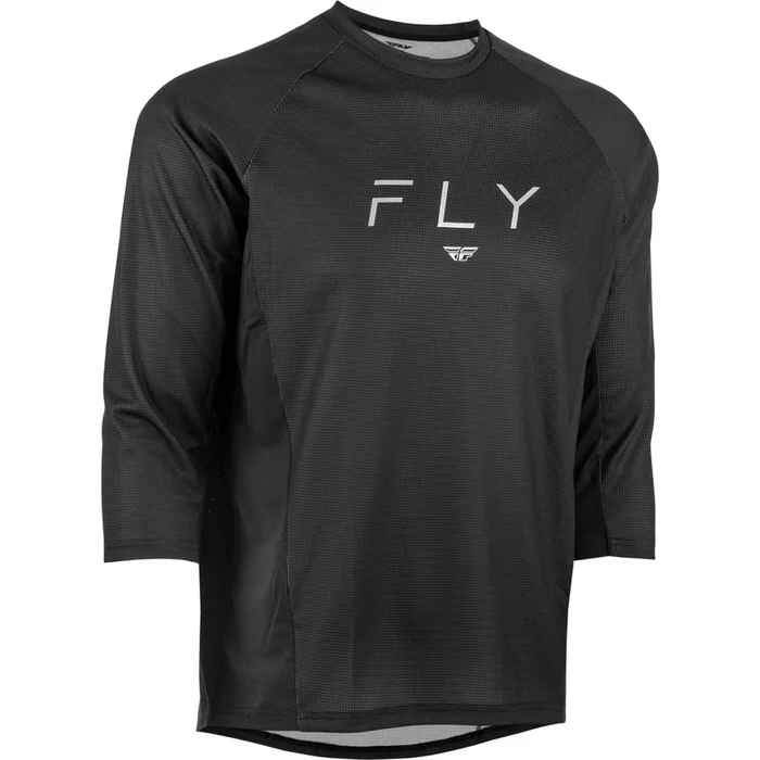 Fly Racing Ripa 3/4 Sleeve Jersey – Black/Grey – XL 352-8130X