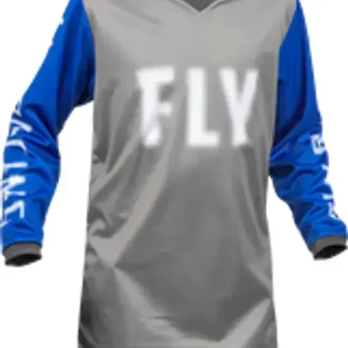 FLY RACING YOUTH F-16 JERSEY GREY/BLUE YOUTH SIZES