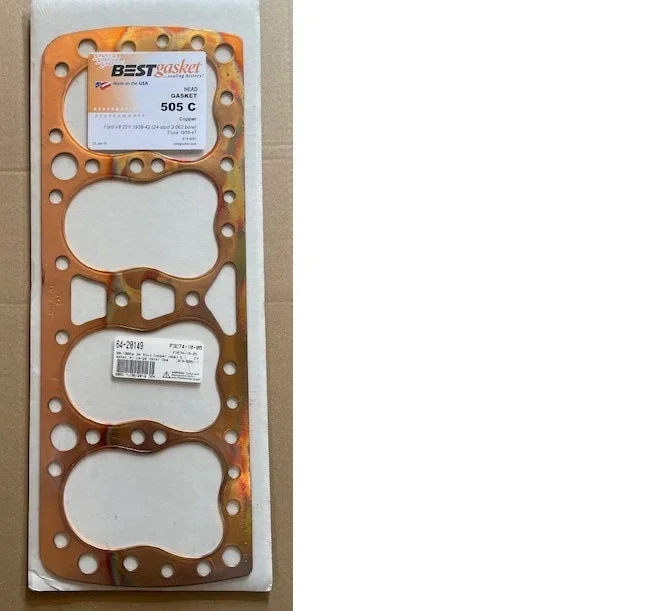 Ford Flathead V8 Head Gasket 24 Stud 91A-6051-C, 91A-6051, 505C