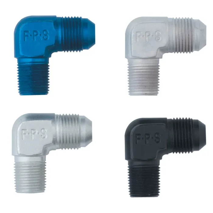 Fragola Aluminum AN to NPT 90 Adapter – Black -16 AN to 3/4 ” NPT