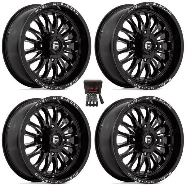 Fuel ARC 24″ ATV Wheels Black Can-Am Commander Maverick Renegade Outlander Defender