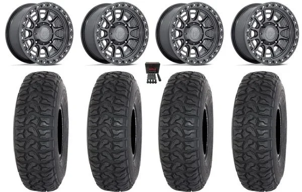 Fuel Cycle 15″ Wheels Gunmetal +38mm 32″ Chicane LT Tires Polaris RZR XP 1000 / PRO XP / Ranger XP 900/1000