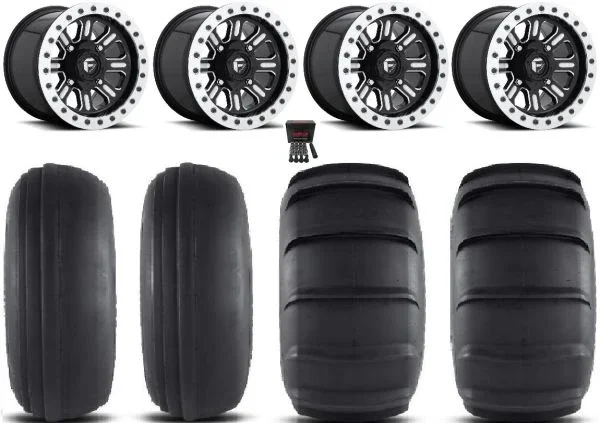 Fuel Hardline Bdlk 15×7/15×10 Wheels Bk 32″ Sand Slinger Tires Can-Am Maverick X3 / Honda Pioneer 1000 / Talon