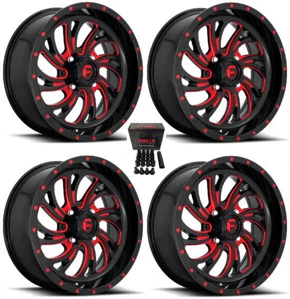 Fuel Kompressor UTV Wheels Red 18″ Can-Am Maverick X3 / Honda Pioneer 1000