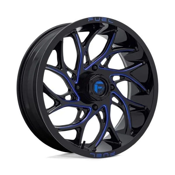Fuel Runner 18×7 ATV/UTV Wheel – Gloss Black/Blue (4/137) +13mm [D7781870A644]
