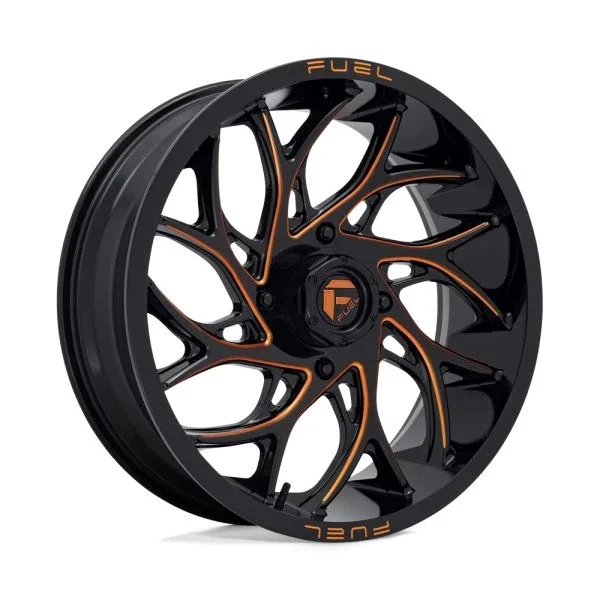 Fuel Runner 18×7 ATV/UTV Wheel – Gloss Black/Orange (4/137) +13mm [D7801870A644]