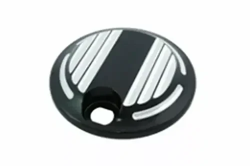 Fuel Tank Console Door Black for Harley Davidson motorcycles by V-Twin Black