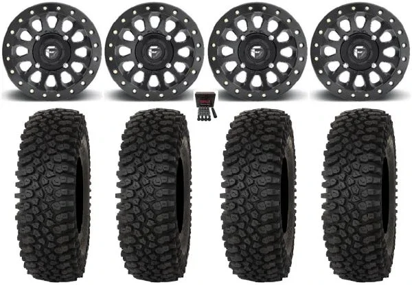 Fuel Vector Beadlock 15″ Wheels Bk 33″ Roctane ST Tires Polaris RZR XP 1000 / PRO XP / Ranger XP 900/1000