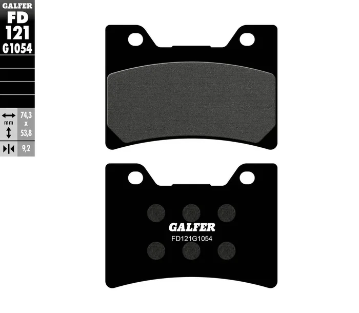 Galfer 17-121S FD121G1054 BRAKE PADS SEMI METALLIC FD121G1054
