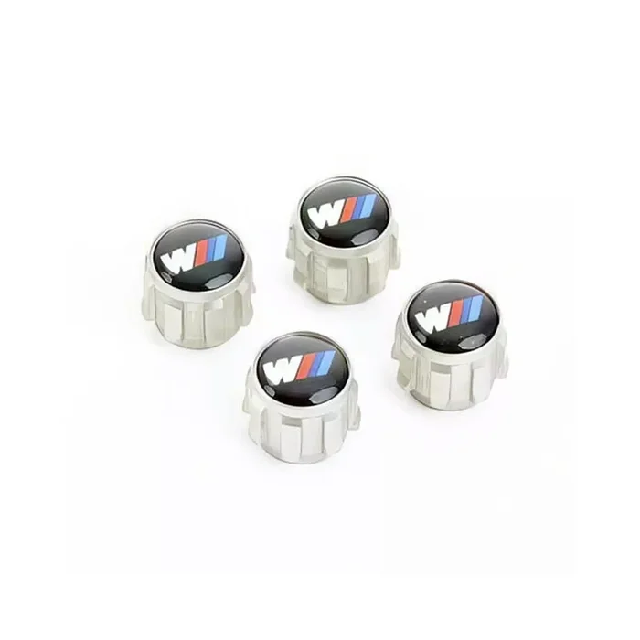 Genuine BMW M Performance M Logo Wheel Tyre Air Valve Caps Dust Covers 36122447402 (Set of 4)