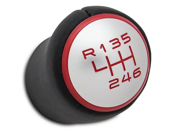 GT350 Style Shift Knob (Red) for Mustang 2015-23 | #393897 | Modern Billet