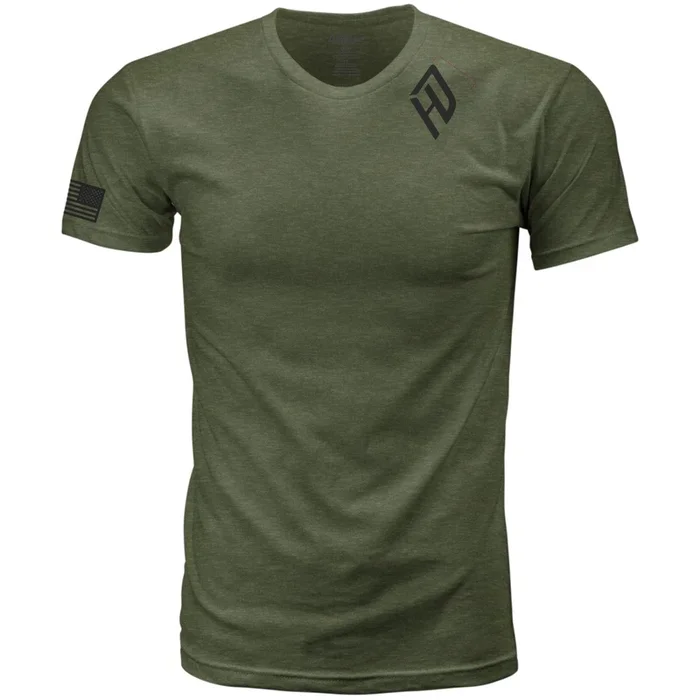 Harddrive Emblem Tee – Olive Green/Black – 3XL 800-02083X