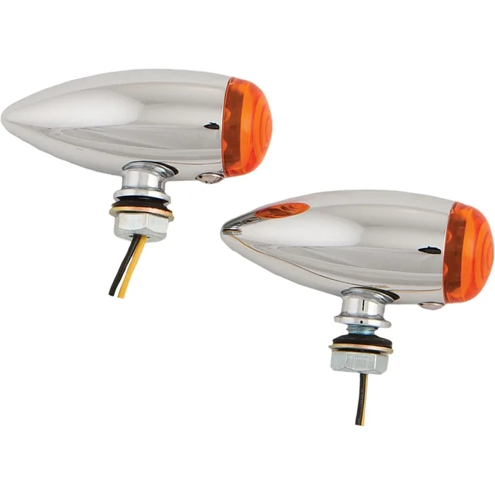 Harddrive Led Bullet Marker Light Chrome with Amber Lens [MPN: 20-6589SALED]