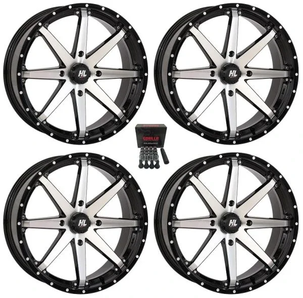 High Lifter by STI HL10 20″ Wheels Machined Polaris RZR 1000 XP / Ranger XP 900/1000
