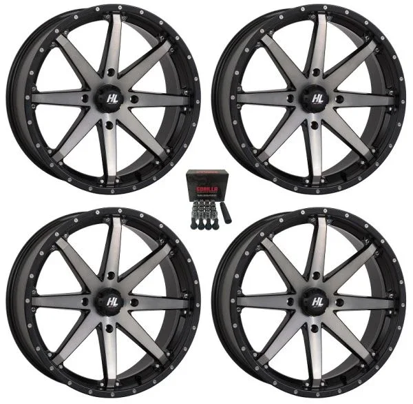High Lifter by STI HL10 20″ Wheels Smoke Can-Am Maverick X3 / Honda Pioneer 1000