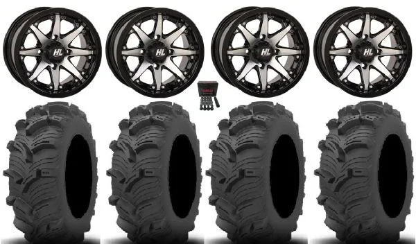 High Lifter HL10 12″ Wheels Mh 26″ Executioner Tires Honda Foreman Rancher SRA