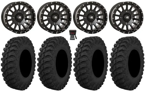 High Lifter HL25 15″ Wheels Bk 30″ Crawler AT Tires Polaris RZR XP 1000 / PRO XP / Ranger XP 900/1000