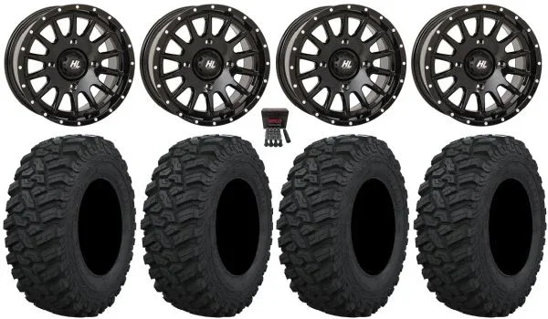 High Lifter HL25 15″ Wheels Bk 33″ Trekker Tires Polaris Sportsman / RZR / Ranger