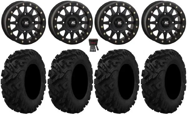 High Lifter HLA1 Bdlk 14″ Wheels Bk 29″ HD-K Tires Polaris Sportsman / RZR / Ranger