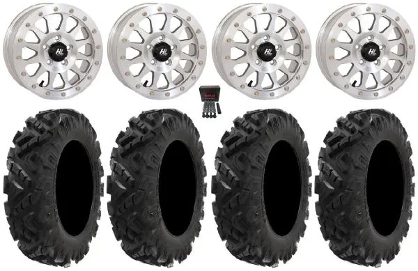 High Lifter HLA1 Bdlk 15″ Wheels Mh 30″ Attack 2.0 Tires Polaris RZR Turbo R & Pro R Ranger 1500 Xpedition