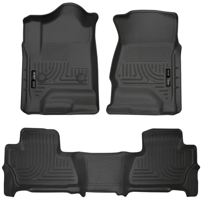 Husky Liners Front/2nd Seat Floor Liner Weatherbeater Plastic Black – GM Fullsize SUV 2015