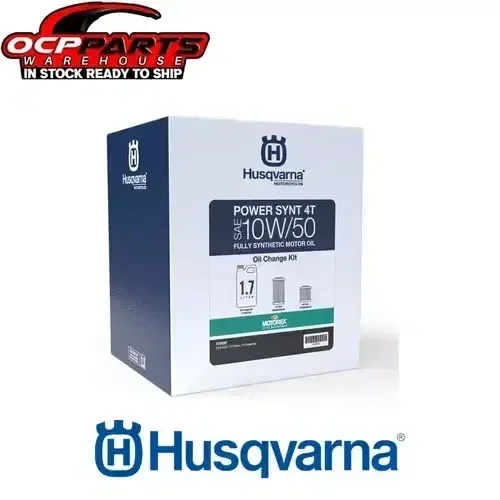 Husqvarna Power Synthetic 10w/50 4T 1.7 Oil Change kit