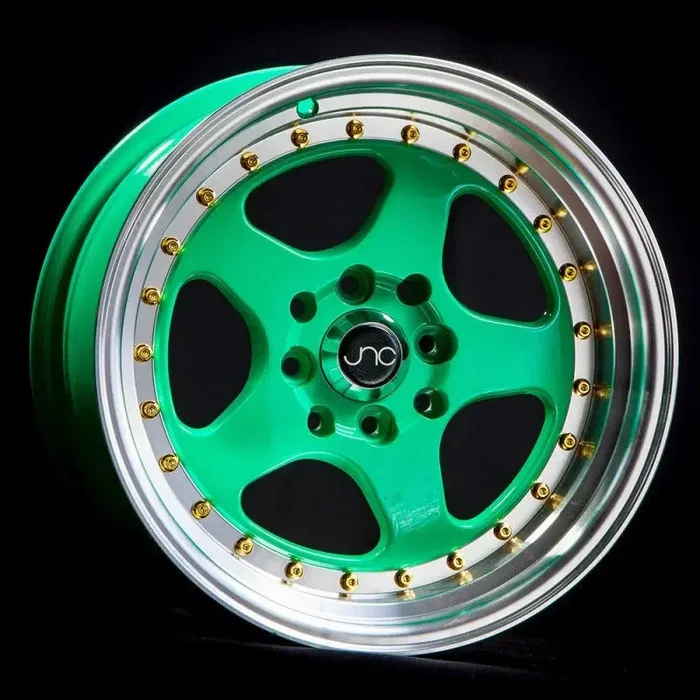 JNC010 Wasabi Green w/ Gold Rivets