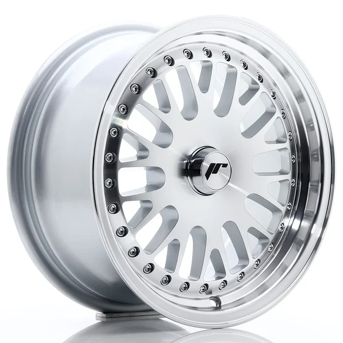 JR Wheels JR10 15×7 ET30 BLANK Silver Machined Face