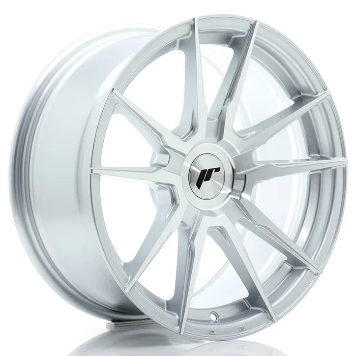 JR Wheels JR21 17×8 ET20-35 BLANK Silver Machined Face