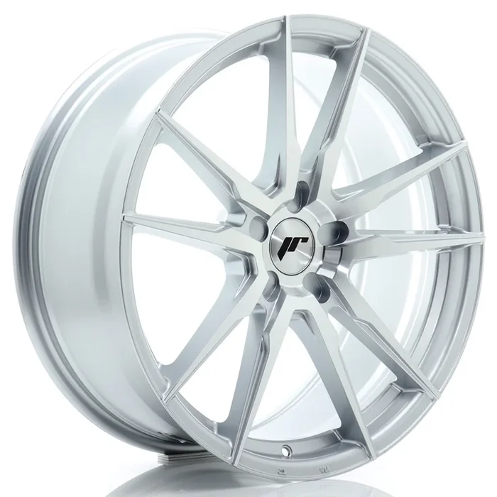 JR Wheels JR21 20×8 ET20-40 5H BLANK Silver Machined Face