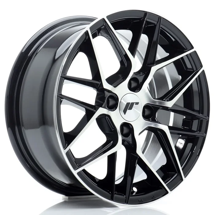 JR Wheels JR28 15×7 ET25 4×100 Gloss Black Machined Face