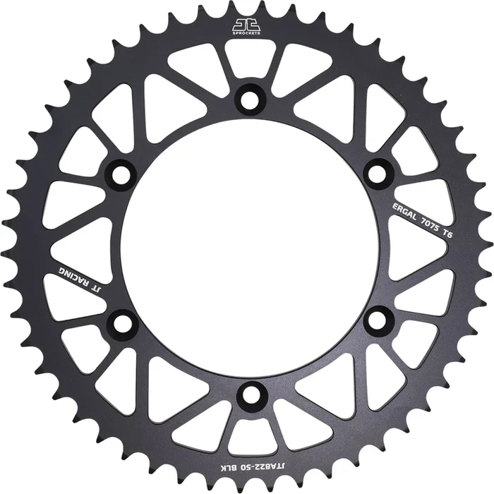 JT Sprockets Rear Sprocket – 520 – Black – 50 Tooth JTA822.50BLK