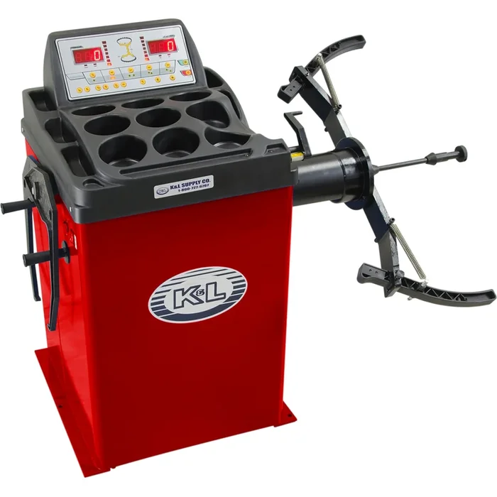 K&L SUPPLY 0365-0071 37-9990 Motorcycle Wheel Balancer Wheel Balancer – MC205 – Red
