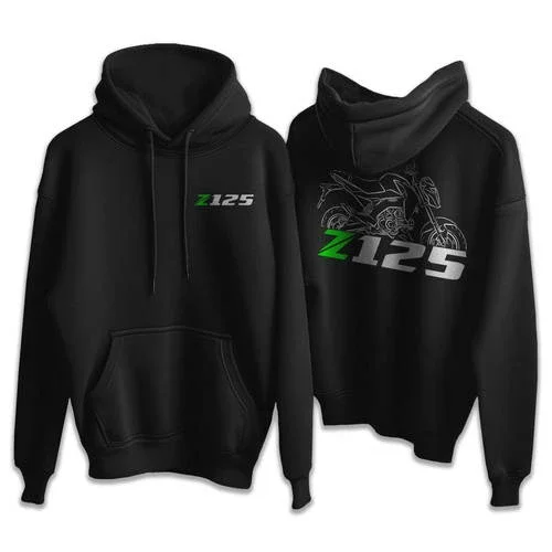 Kawasaki Z125 Pro 2016-2024 Hoodie, Motorcycle Hoodie Pullover for Riders
