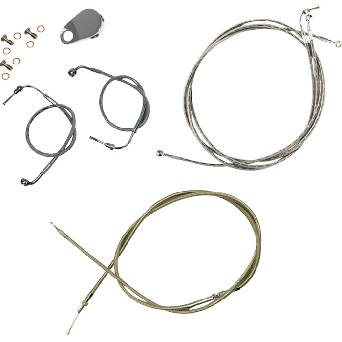 LA Choppers Cable/Brake Line Kit – Quick Connect – 15 ” – 17 ” Ape Handlebars [MPN: LA-8157KT-16]