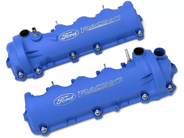 Laser Etched Valve Covers (Blue) for Mustang 4.6L GT 2005-10 | #M-6582-FR3VBL | Ford Performance