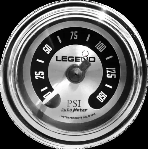 LEGEND SUSPENSION Fairing Mounted LED Backlit PSI Gauges – Spun Aluminum