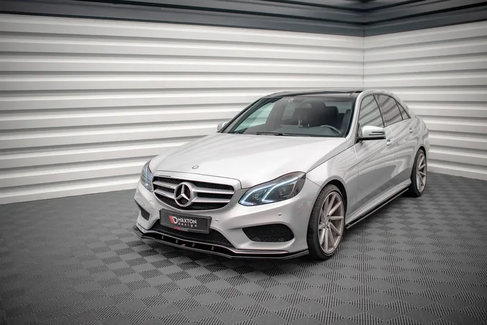Maxton Design Front Splitter V.1 Mercedes-Benz E AMG-Line Sedan W212 Facelift ME-E-212F-AMGLINE-FD1G