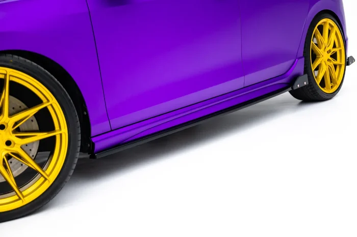 Maxton Design Side Skirts Diffusers V.2 + Flaps Volkswagen Golf R Mk8 Facelift VW-GO-8-R-SD2G+SF