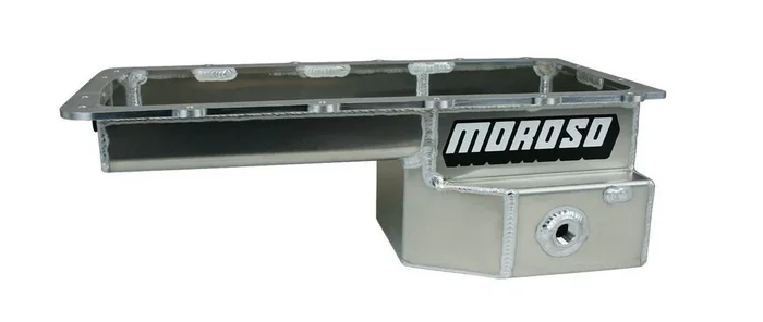Moroso Rear Sump Aluminum Engine Oil Pan – 9 Qt – Natural – Ford Coyote