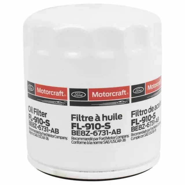 Motorcraft Oil Filter FL910S for Mustang EcoBoost 2.3L 2015-22 | #BE8Z-6731-AB | Ford