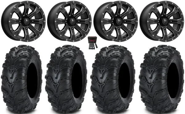 MSA Bounty 14″ Wheels Black 27″ Mud Lite II Tires Polaris RZR XP 1000 / PRO XP / Ranger XP 900/1000
