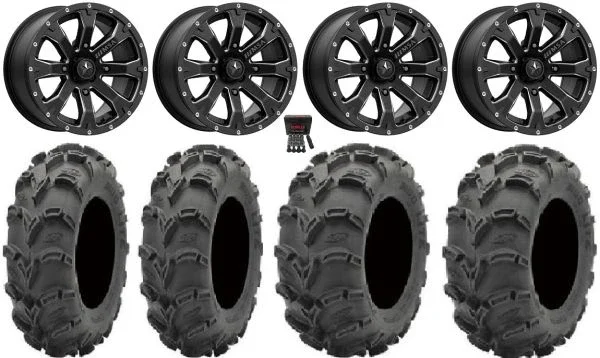 MSA Bounty 14″ Wheels Black 27″ Mud Lite XL Tires Polaris RZR XP 1000 / PRO XP / Ranger XP 900/1000