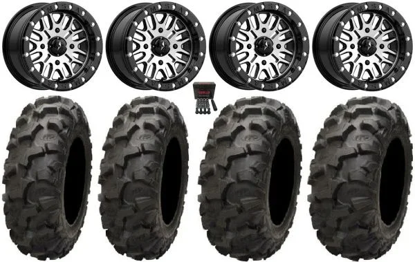 MSA Brute Beadlock 14″ UTV Wheels 27″ Blackwater Tires Can-Am Maverick X3 / Honda Pioneer 1000 / Talon