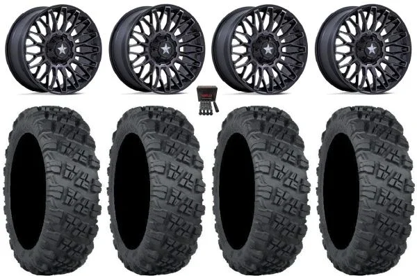 MSA Clubber 14″ Wheels Black DDT 28″ Versa Cross V3 Tires Polaris RZR XP 1000 / PRO XP / Ranger XP 900/1000