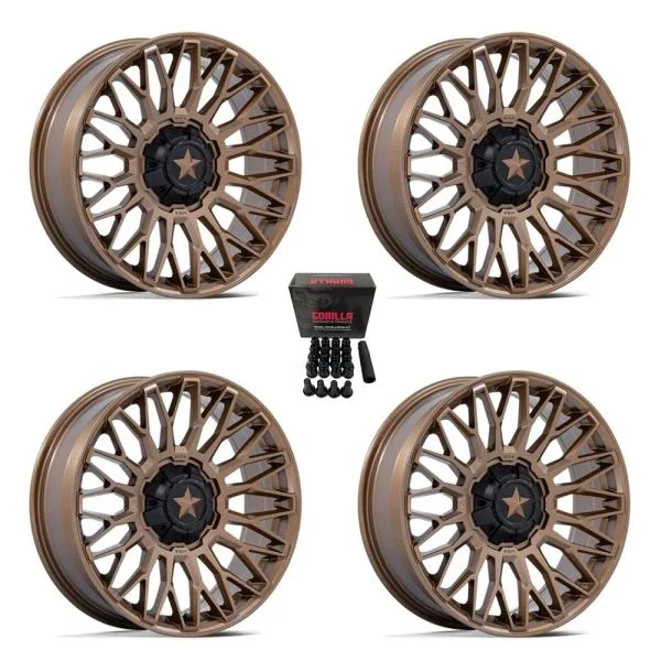 MSA Clubber 24″ Wheels Matte Bronze +0mm Sportsman 550 850 1000