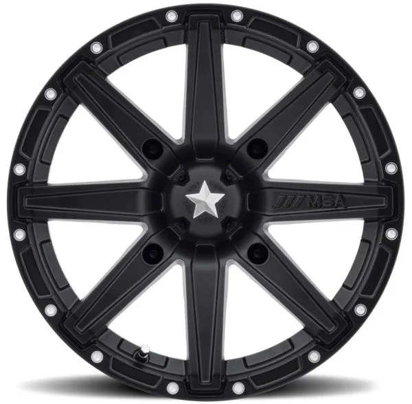 MSA M33 Clutch ATV Wheel – Satin Black [12×7] +10mm 4/156 [M33-02756]